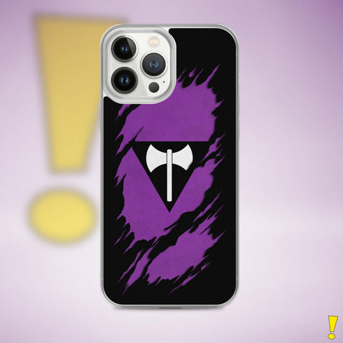 Lesbian Labrys Pride Flag Ripped Reveal Clear Case for iPhone®